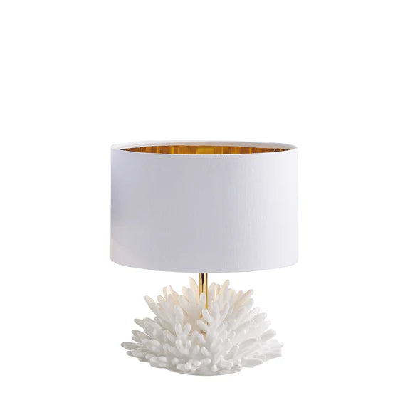 Melaverde - dove gray dahlia table lamp | rohome