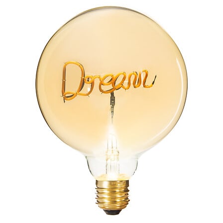 Lampadina a filamento Led scritta Dream | Rohome - Rohome