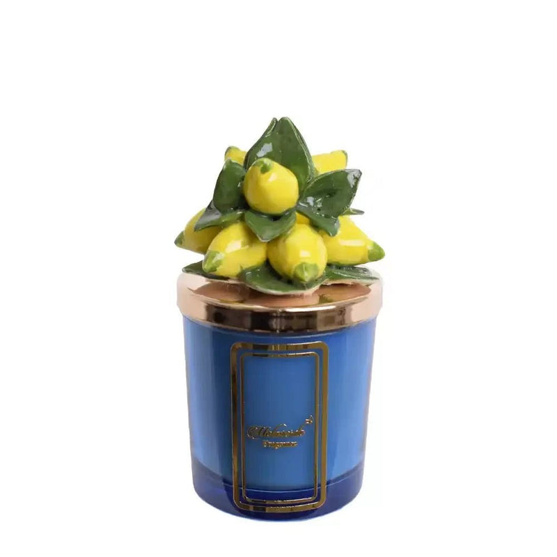 Melaverde - candela limoni 200 gr blu | rohome - Rohome