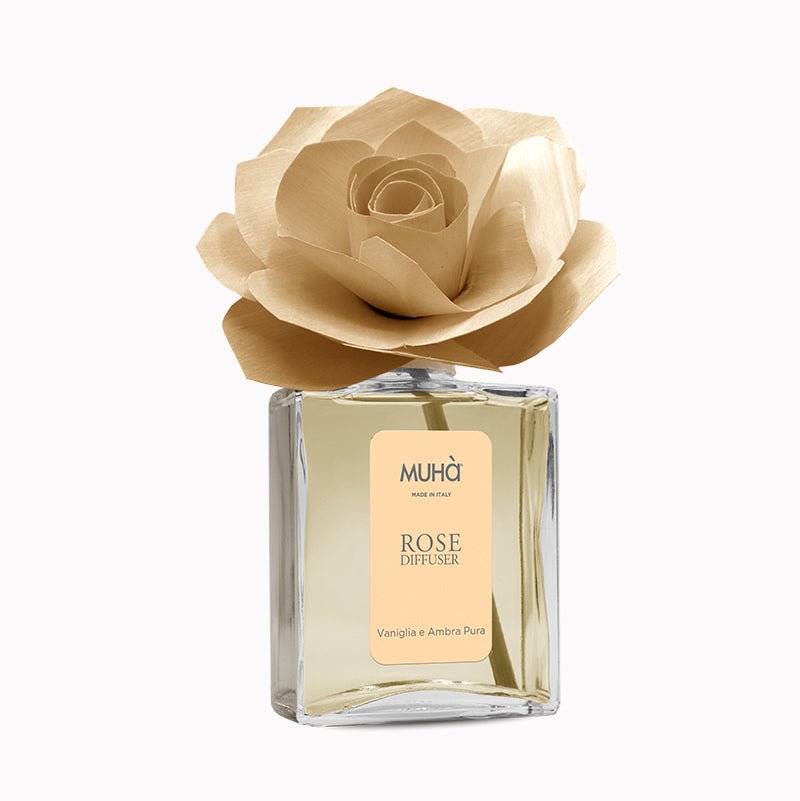 Muha' - profumatore amb rosa 200ml vaniglia e ambra | rohome - Rohome