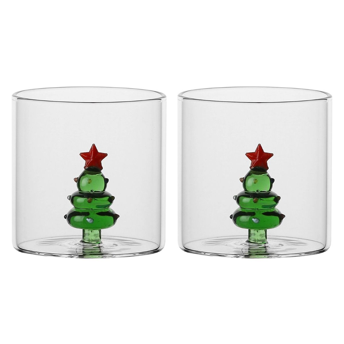 Set 2 bicchieri Thun con albero Sorprese di Natale | Rohome