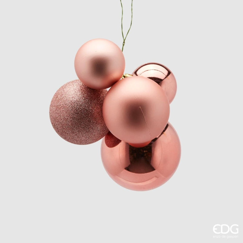 Palla di natale a grappolo rosa piccolo | Rohome - Rohome