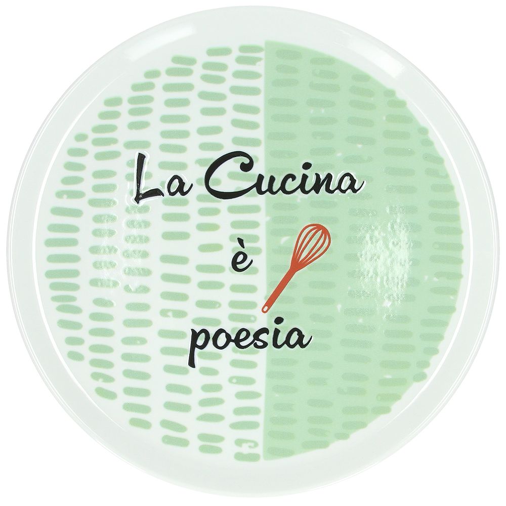 Piatto pizza la cucina e' poesia | rohome - Rohome