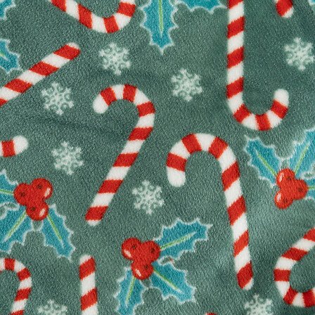 Plaid Natalizio con agrifoglio e candy cane | Rohome - Rohome