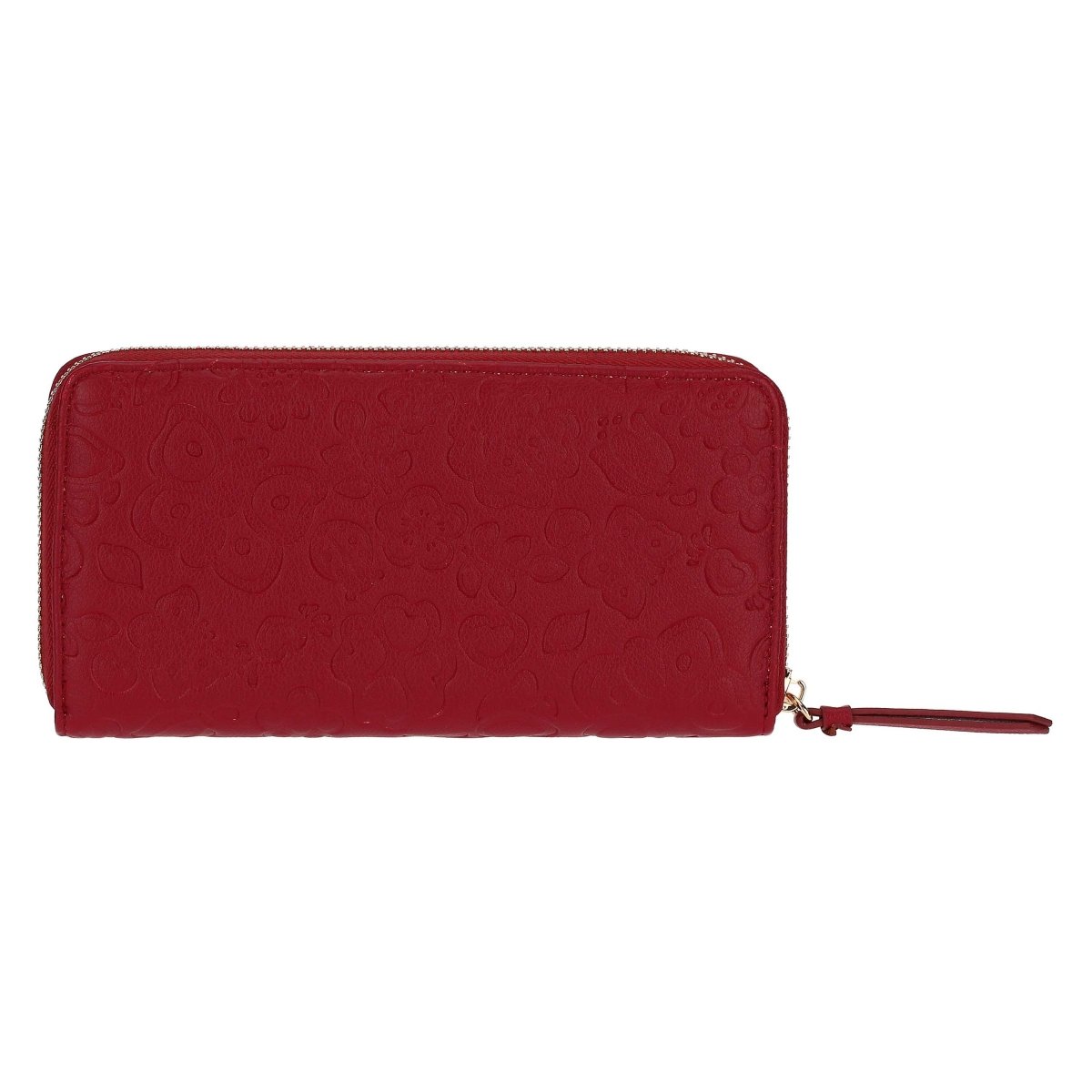 Portafogli con chiusura zip in ecopelle bordeaux | Rohome - Rohome