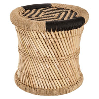 Pouf in bamboo nero | rohome - Rohome