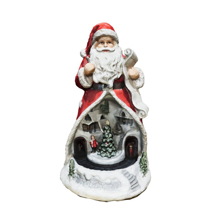 Carillon Babbo Natale con luci, melodie e movimento | Rohome