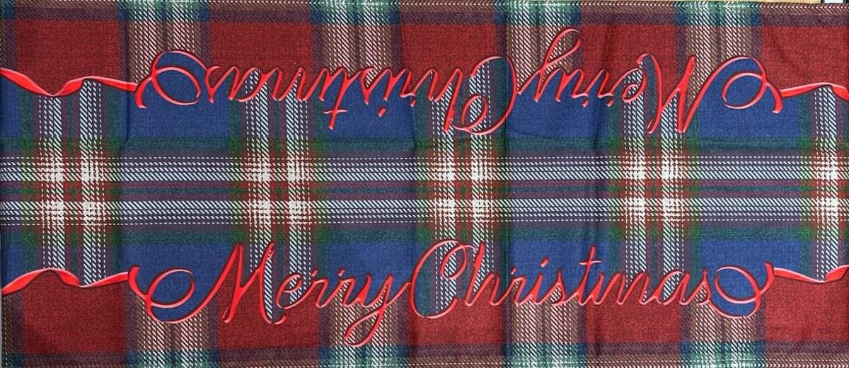 Runner antimacchia Merry Christmas tartan | Rohome - Rohome