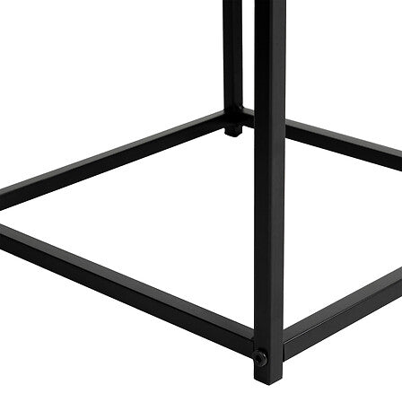 Set 2 Tavolini in metallo all black effetto marmo | Rohome - Rohome