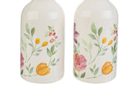 Set olio e aceto in porcellana con fiori | rohome - Rohome