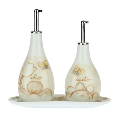 Set olio e aceto Thun Elegance con vassoio | Rohome - Rohome