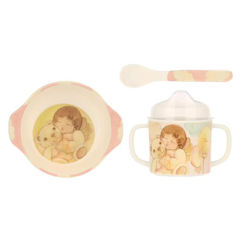 Set pappa lei Thun in melamina rosa | Rohome - Rohome