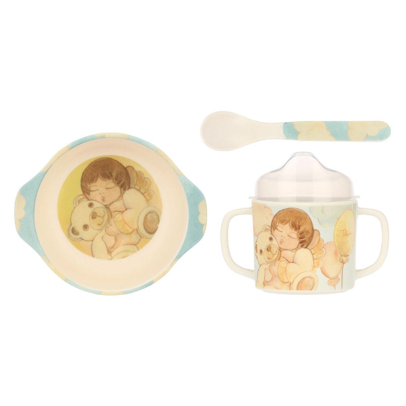 Set pappa lui Thun in melamina azzurro | Rohome - Rohome