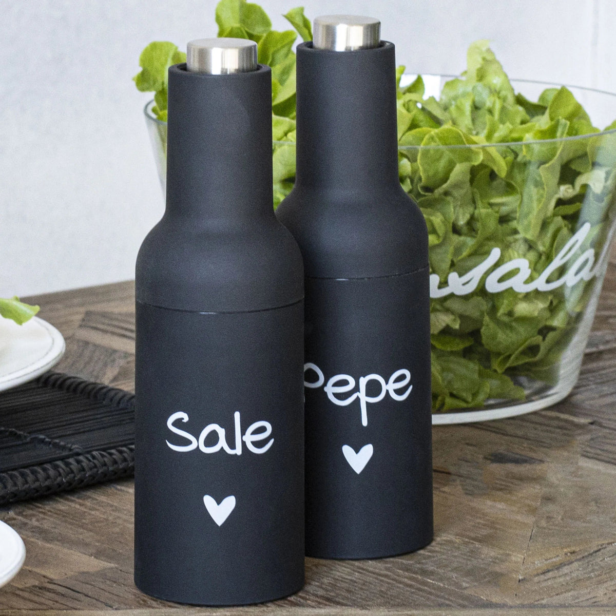 Simple Day - Macina sale elettrico nero con scritta e cuore | Rohome - Rohome