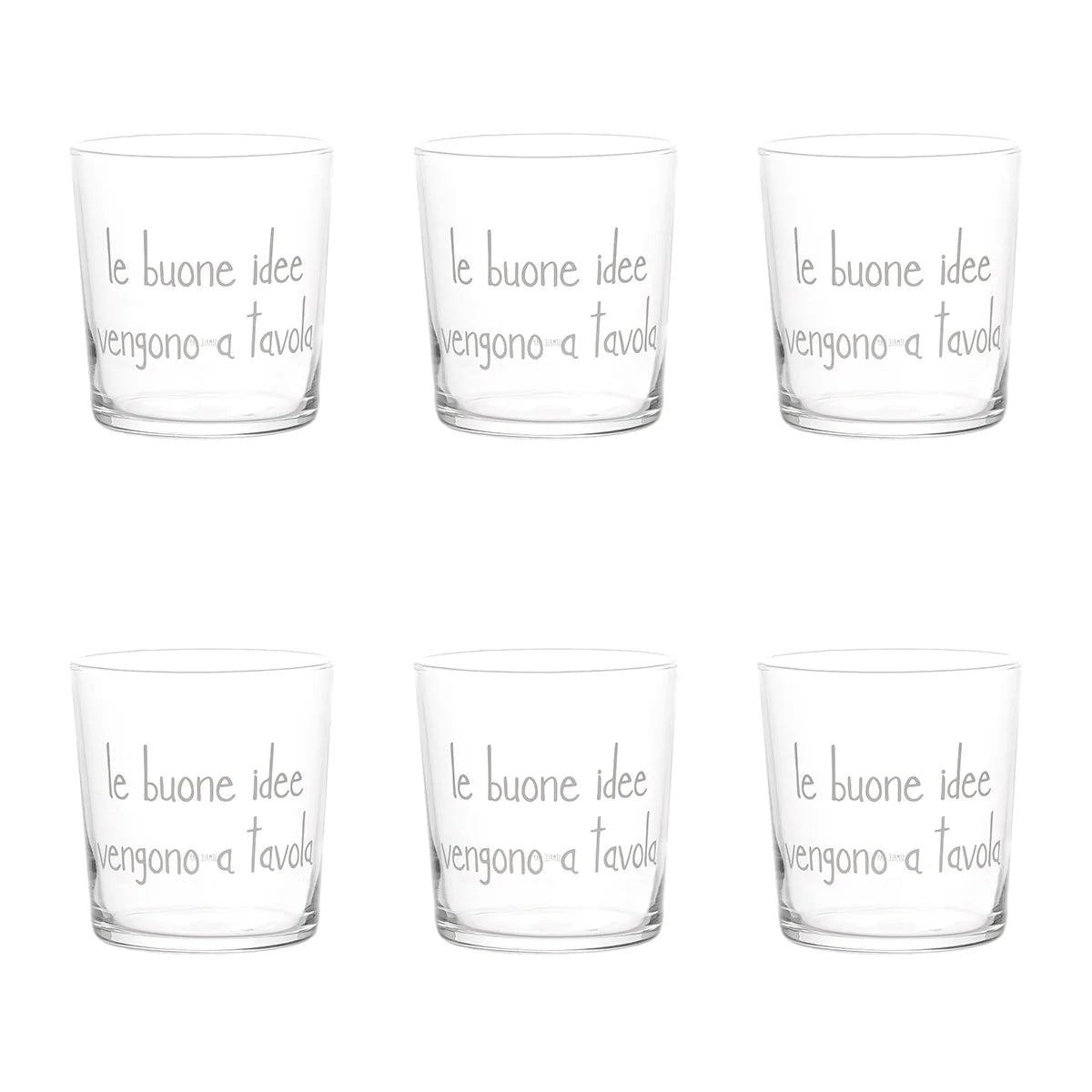 Simple Day - Set 6 Bicchieri le buone idee | Rohome - Rohome