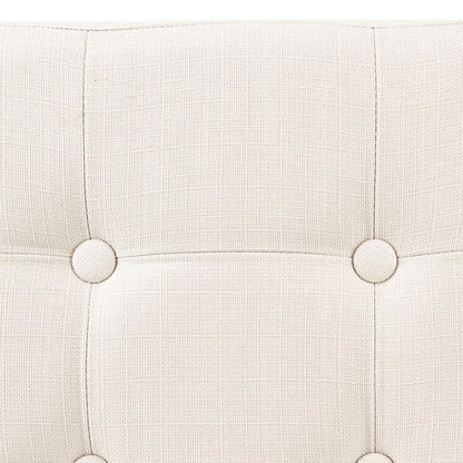 Sofa pouf contenitore in tessuto bianco | Rohome - Rohome