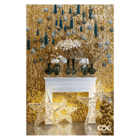 Tenda glitter quadrata colore Oro | Rohome - Rohome