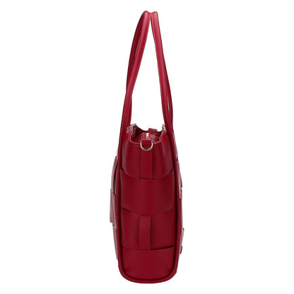 Thun - Borsa intreccio grande in ecopelle magenta | Rohome - Rohome