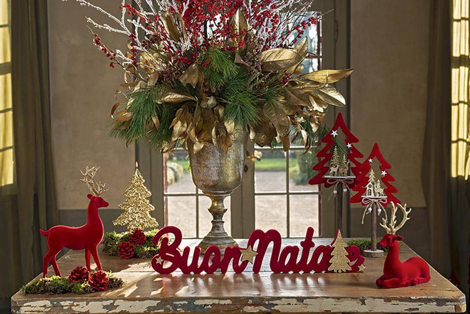 Albero natale rosso in velluto | rohome - Rohome