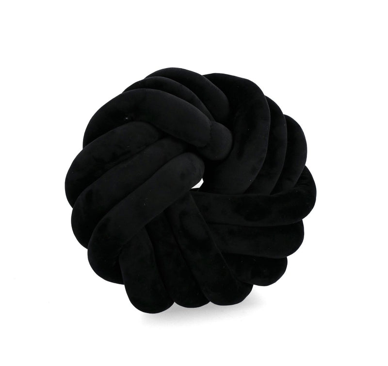 Cuscino entwine d38 nero | rohome - Rohome