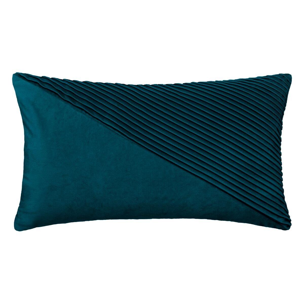 Cuscino in velluto blu rettangolare | rohome