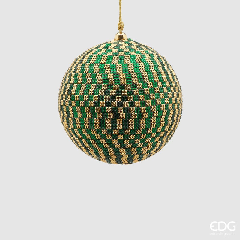 Edg - palla di natale mosaico verde oro | rohome - Rohome