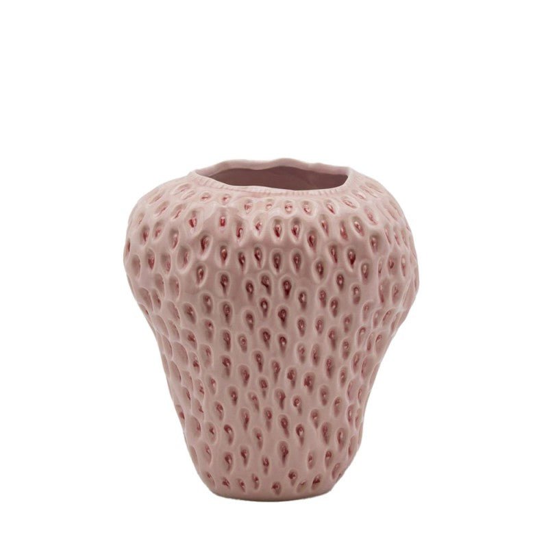 Edg - vaso fragola edg rosa h26 | rohome