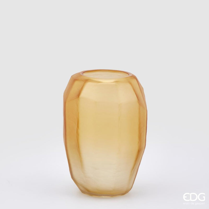 Edg - vaso poliedro alto ambra | rohome - Rohome