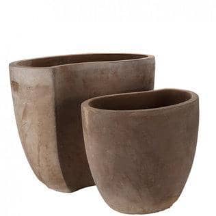 "Set fioriera "flora" in terracotta | rohome" - Rohome