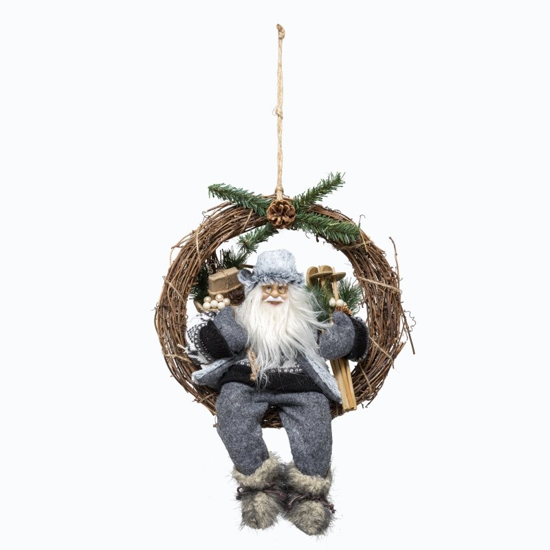 Corona natalizia con babbo natale | rohome - Rohome