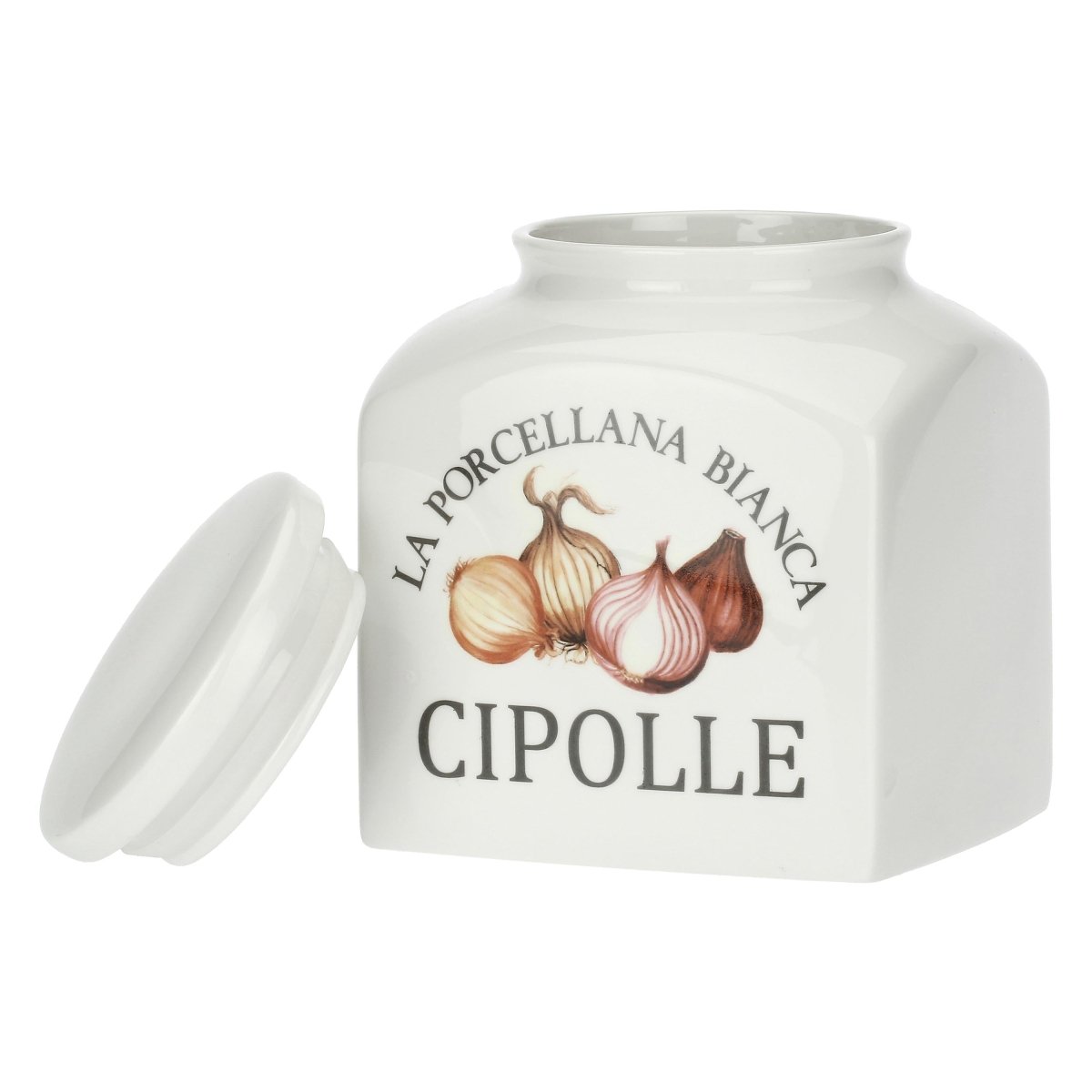 La porcellana bianca - barattolo cipolle | rohome - Rohome