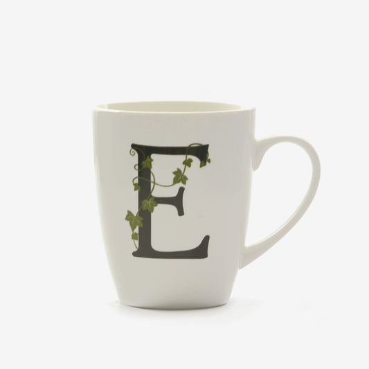 La porcellana bianca - mug lettera e | rohome - Rohome