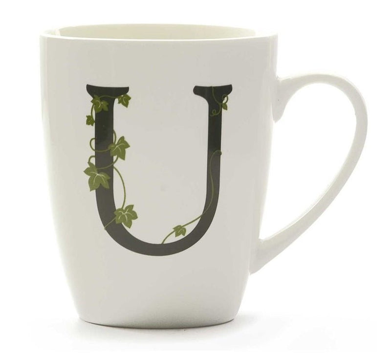 La porcellana bianca - mug lettera u | rohome - Rohome