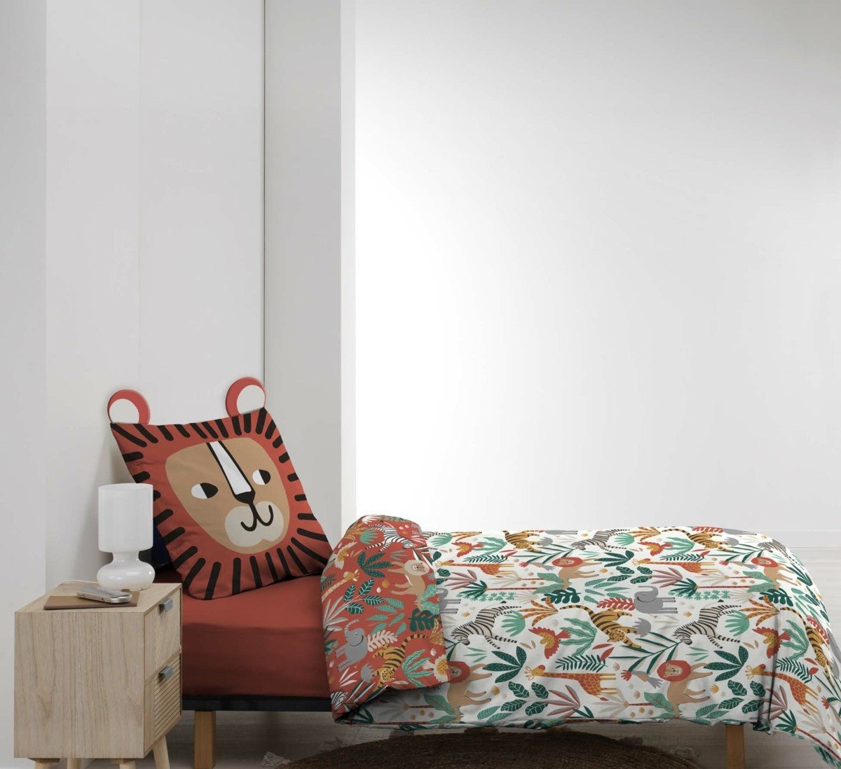 Parure letto singolo 2 pz 42 fili jungle | rohome - Rohome