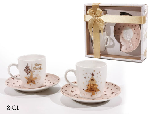 Set 2 tazzine caffe' natalizie | rohome - Rohome