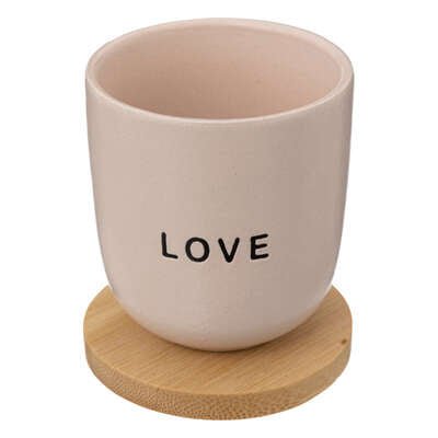 set 4 tazzine da caffe' con piattino in legno | rohome - Rohome