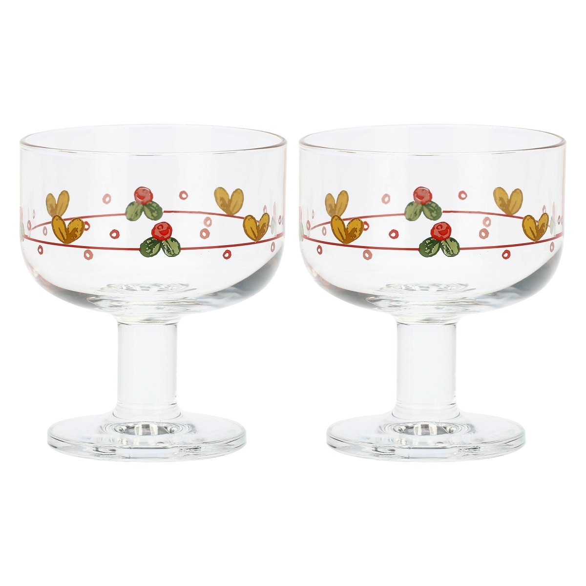 Thun- set 2 coppette in vetro sweet christmas| rohome - Rohome