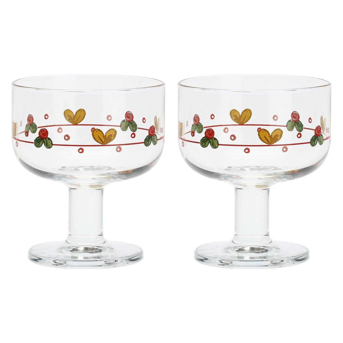 Thun- set 2 coppette in vetro sweet christmas| rohome - Rohome