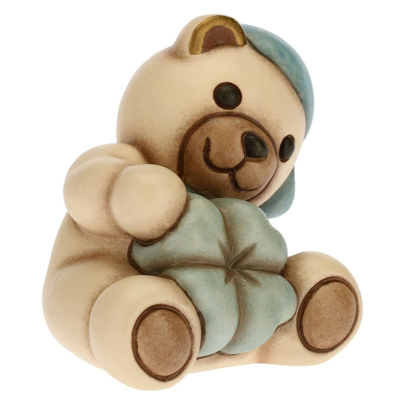 Thun - teddy con quadrifoglio portafortuna blu | rohome - Rohome