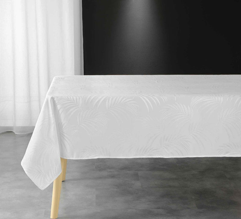 Tovaglia rettangolare 140x240 plumette bianco | rohome - Rohome