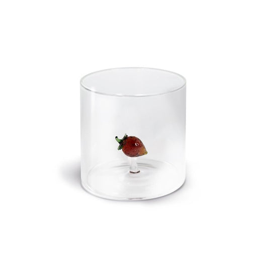 Wd - bicchieri in vetro decoro fragola | rohome - Rohome